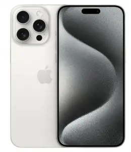 Apple iPhone 15 Pro in silver with sleek design and advanced camera features