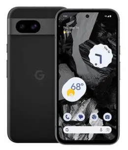 Google Pixel 8a smartphone displaying a sleek design and user interface.