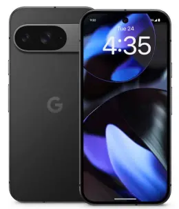 Google Pixel 9 smartphone showcasing sleek design and vibrant display