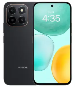 Honor X6C smartphone showcasing its sleek design and camera features