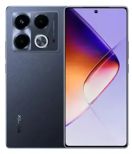 Infinix Note 40 smartphone showcasing its sleek design and camera features