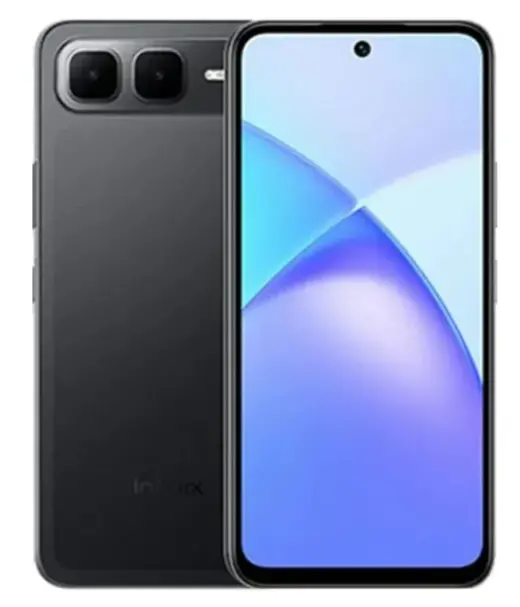 Infinix Smart 10 Plus smartphone with dual rear cameras and vibrant display