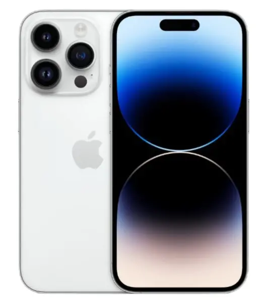 iPhone 14 Pro Max with triple camera system and vibrant display