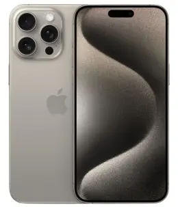 iPhone 15 Pro in silver color showcasing its sleek design and advanced camera features.
