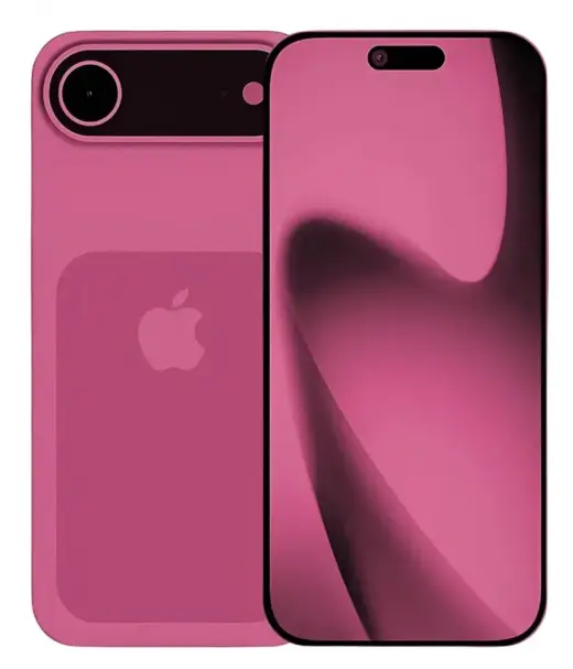 Pink iPhone 18 Air showcasing sleek design and vibrant display