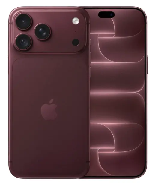 iPhone 18 Pro Max in deep purple color showcasing camera and design features