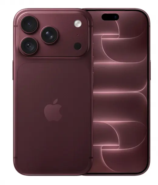 Apple iPhone 18 Pro in deep purple color showcasing dual camera setup and sleek design