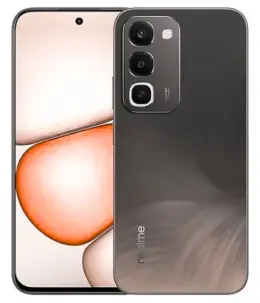 Realme C100 smartphone showcasing its sleek design and camera features