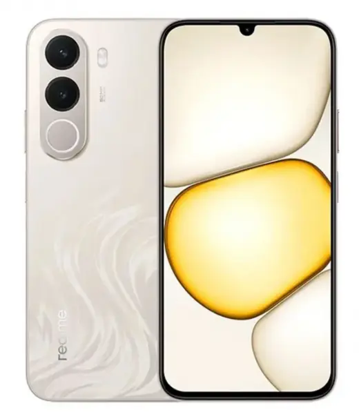 Realme C100x smartphone showcasing dual cameras and sleek design