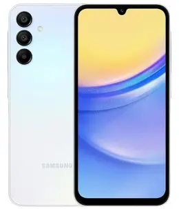 Samsung A25 smartphone showcasing its sleek design and vibrant display.