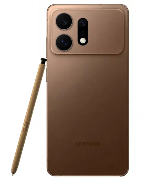 Samsung Galaxy S27 Ultra smartphone in bronze color with S Pen
