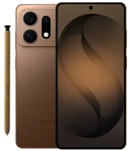 Samsung Galaxy S27 Ultra smartphone with stylus in bronze color