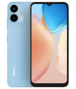 Sparx Neo 5 Plus smartphone in blue color with dual cameras