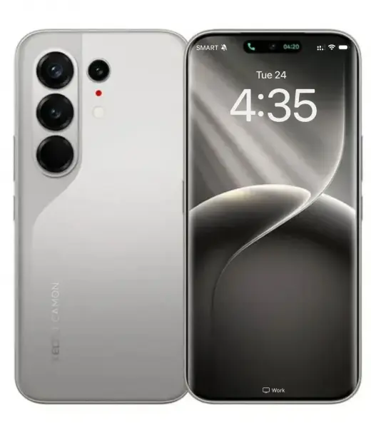 Tecno Camon 50 Pro smartphone showcasing dual camera and sleek design.