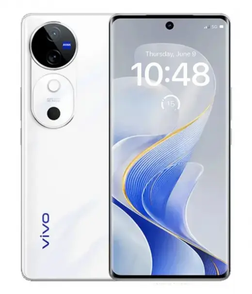 Vivo V40 smartphone with a sleek design and vibrant display