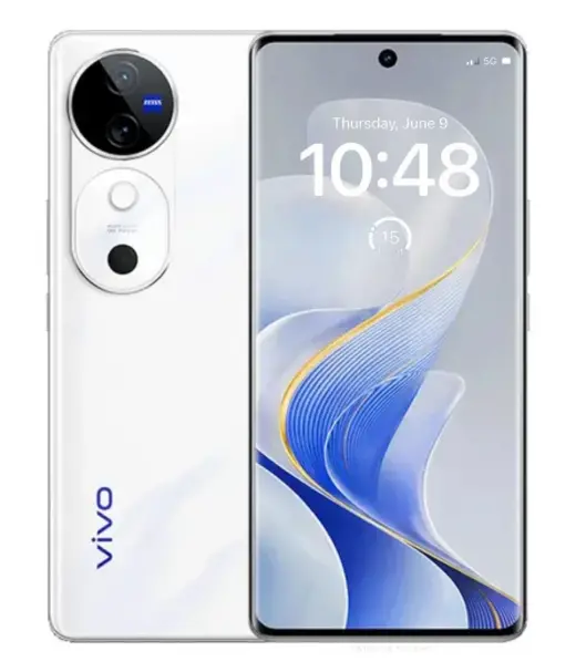 Vivo V40 smartphone with a sleek design and vibrant display