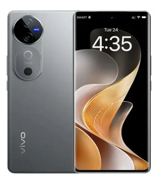 Vivo V40 smartphone showcasing its sleek design and vibrant display.