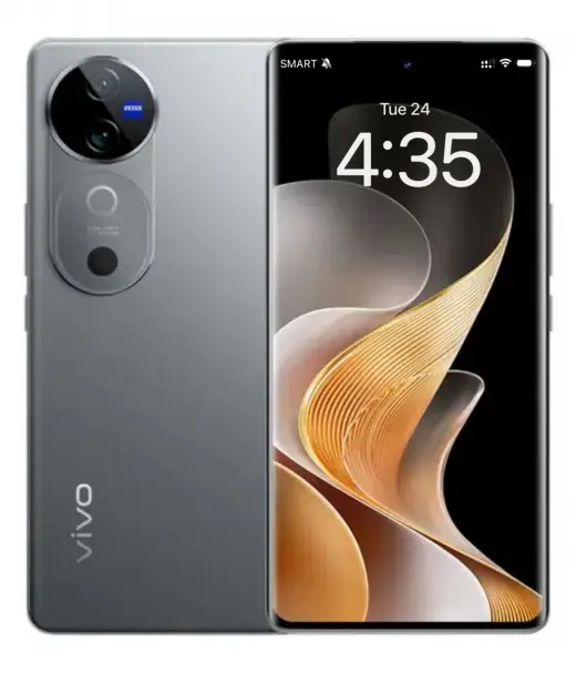 Vivo V40 smartphone showcasing its sleek design and vibrant display.
