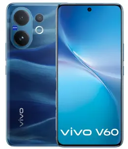 Vivo V60 smartphone showcasing dual camera and sleek design