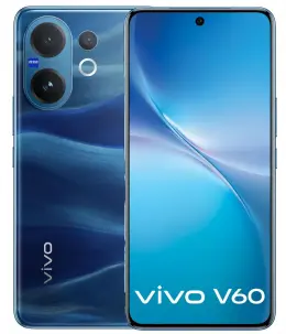 Vivo V60 smartphone showcasing dual camera and sleek design