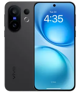 Vivo X200 FE smartphone with dual camera and blue display