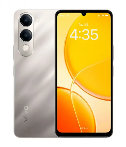 Vivo Y04 smartphone showcasing dual rear cameras and vibrant display.