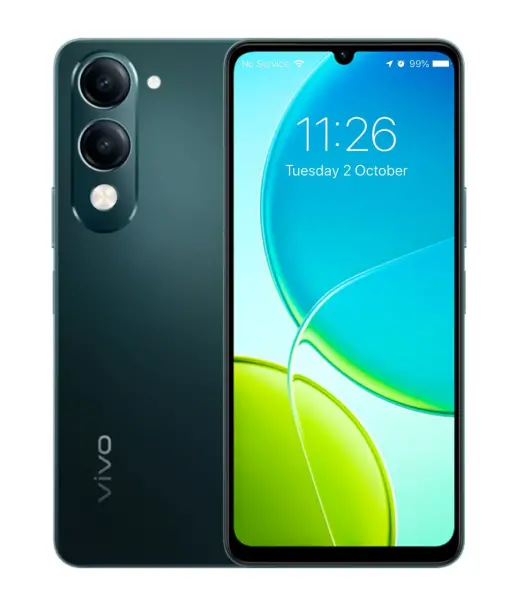 Vivo Y04 smartphone with dual rear cameras and vibrant display