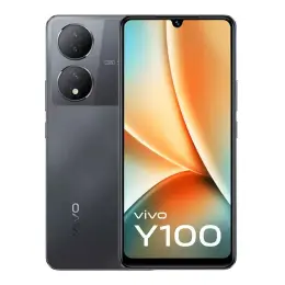 Vivo Y100 smartphone with dual rear cameras and vibrant display