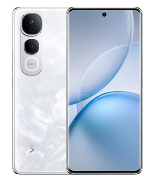 Vivo Y400 smartphone showcasing its sleek design and dual camera setup.