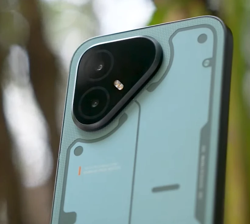 Tecno Pova 8 Pro 5G smartphone back design with dual cameras and unique texture