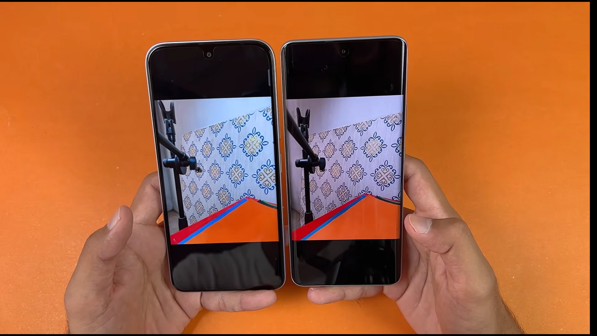 Comparison of Infinix Hot 70 Pro and Redmi Note 15 displays side by side
